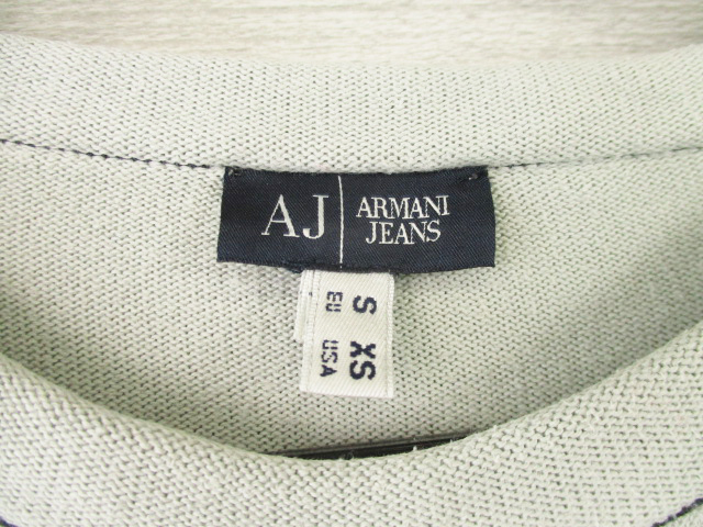 ARMANI JEANS●アルマーニジーンズ＜コットン 丸首 リブニット＞M2040cの画像5