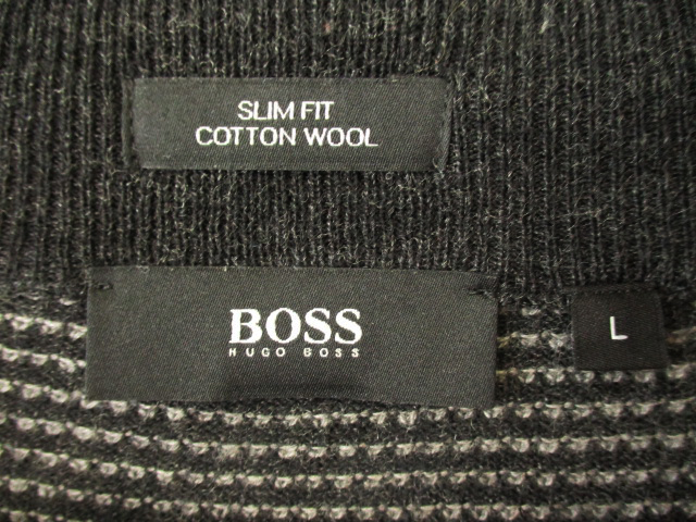 HUGO BOSS●ヒューゴボス＜ハーフジップニット＞●M805y_画像8