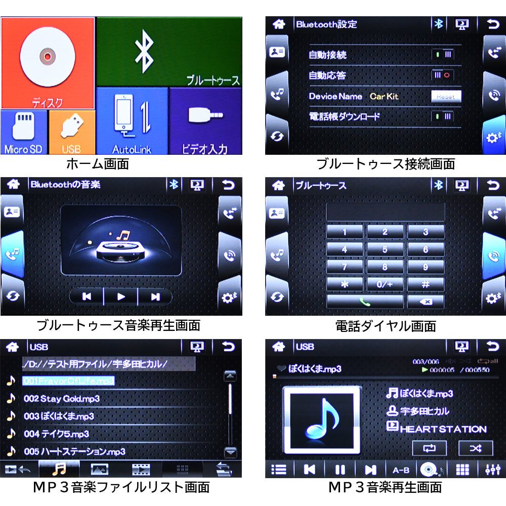 車載用 ハーフDIN ミニCD,DVDプレーヤー iPhone アンドロイドスマホ Androidミラーリング 　24v 12vトラック対応　「D57」_画像3