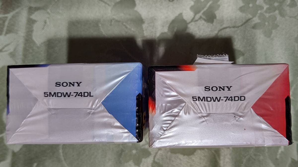 G 日本製 MD for WALKMAN ミニディスク SONY カラーコーディネート 74分 10枚セット（ 5枚入り×2PACK PEARL ORANGE&PEARL BLUE) 未開封_画像5