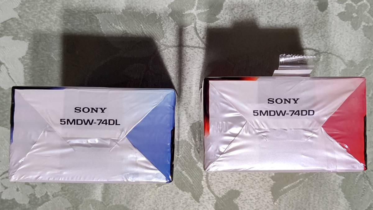 J 日本製 MD for WALKMAN ミニディスク SONY カラーコーディネート 74分 10枚セット（ 5枚入り×2PACK PEARL ORANGE&PEARL BLUE) 未開封_画像5