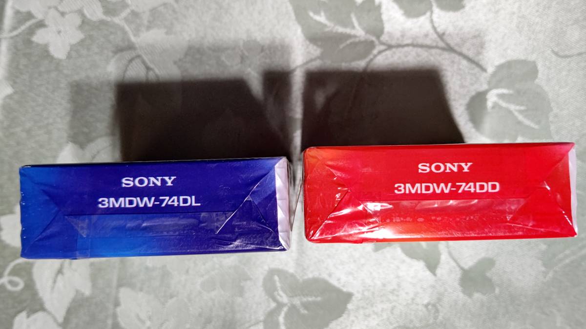 Q 日本製 MD for WALKMAN ミニディスク SONY カラーコーディネート 74分 6枚セット（ 3枚入り×2PACK PEARL ORANGE&PEARL BLUE) 未開封_画像6