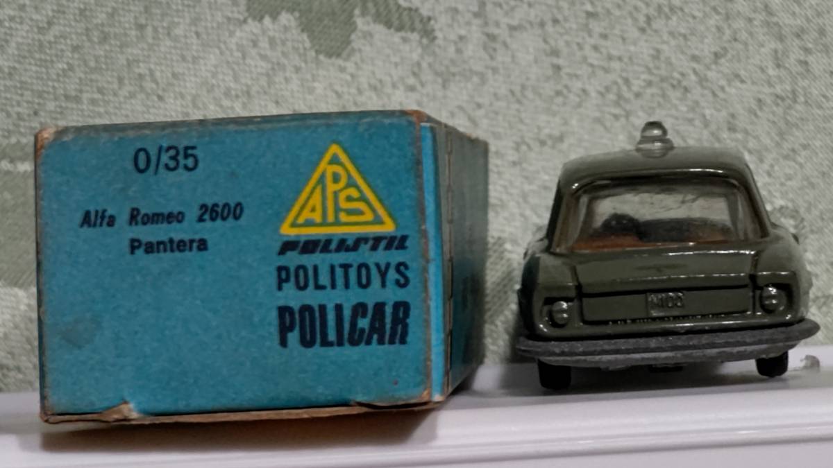 当時物 イタリア製 POLITOYS ポリトイズ POLICAR Penny ペニー ALFA ROMEO BERTONE アルファロメオ ベルトーネ 2600 SPRINT 箱入り_画像6