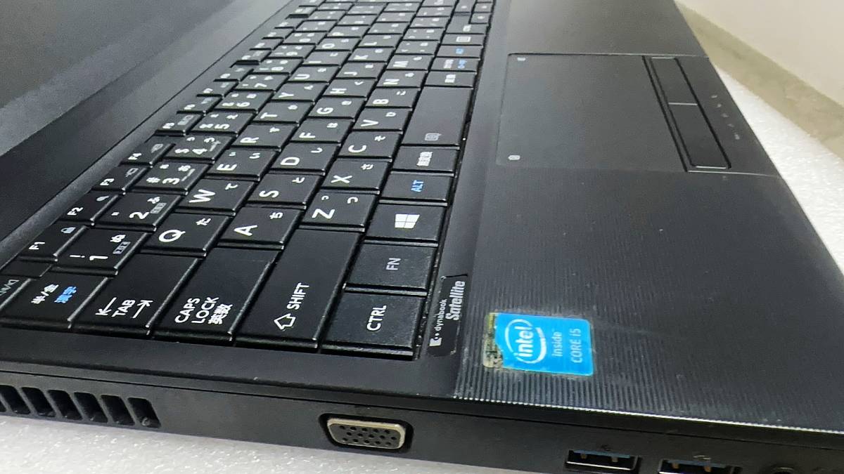 中古美品 東芝B554K　15.6型ノートPC Corei5-4200M・8GB・新品SSD256GB・DVDマルチ・テンキー・Office2021・Win11・bluetooth・WIFI　155_画像4