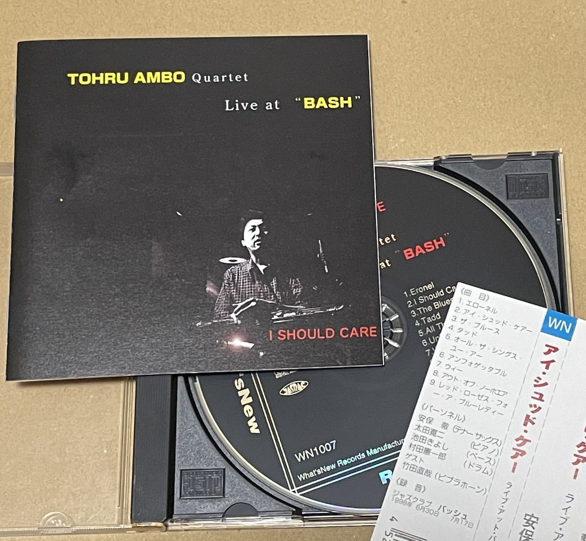 送料込 安保徹 - アイ・シュッド・ケアー / Toru Ambo - I Should Care Live At "Bach" / WN1007