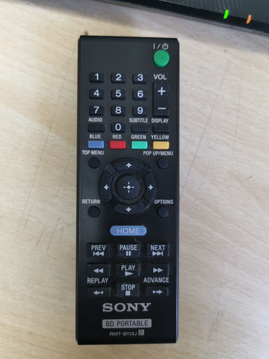 SONY Sony 9V type portable Blue-ray 2015 year made BDP-SX910 remote control RMT-B113J cigar socket charger BD/DVD reproduction sound out OK present condition sale 