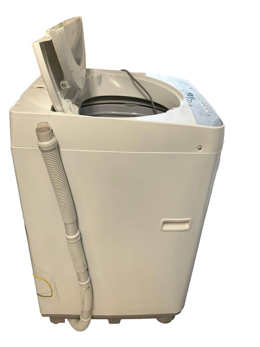 お01-114eG//【現状品】SHARP シャープ 全自動電気洗濯機 7.0kg ES-GE7D-W 2020年製 起動確認済み 現地引取のみ_画像5