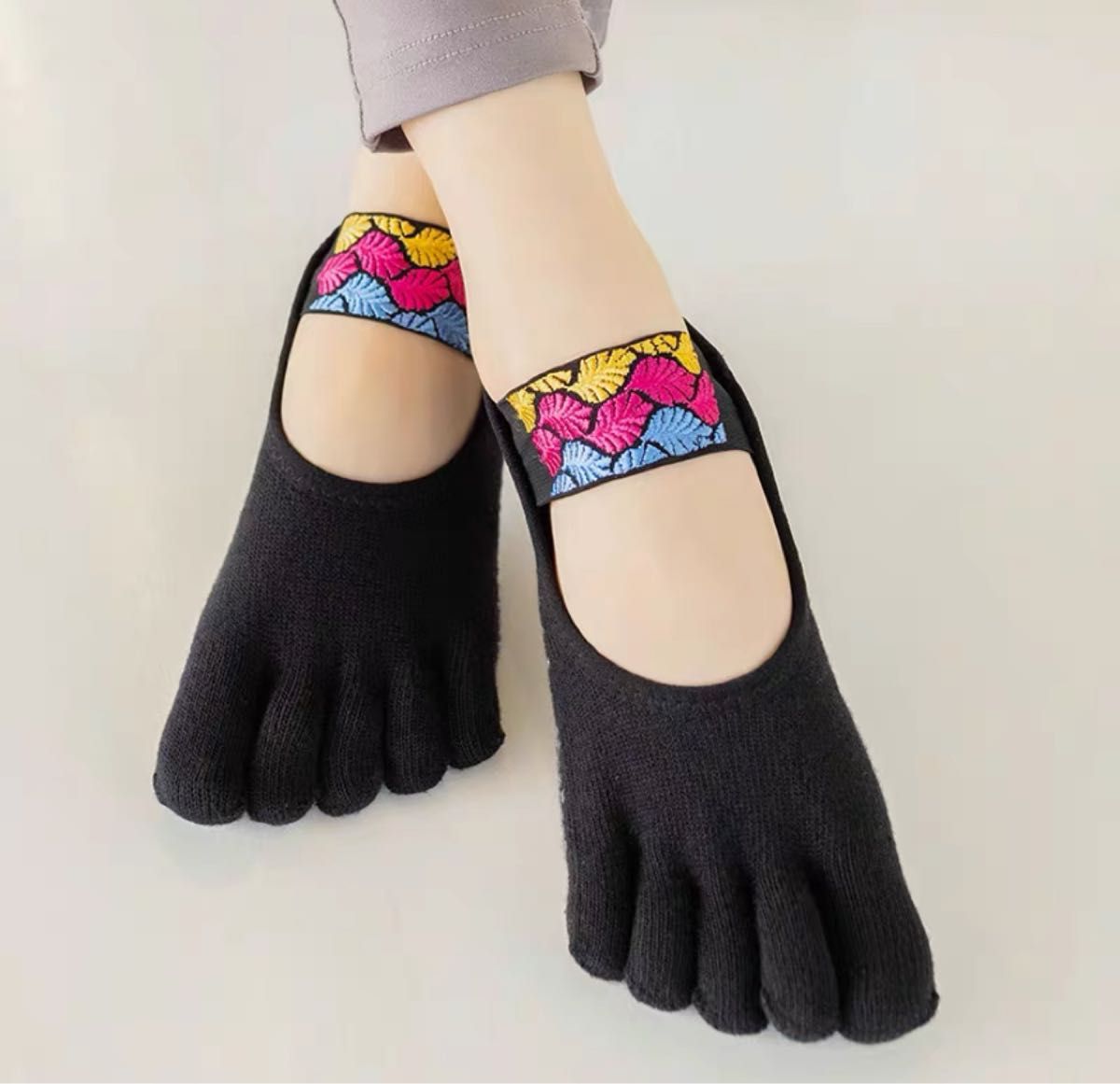 【toesox】トゥソックス 5本指ソックス 滑り止め ヨガ ピラティス バレエ