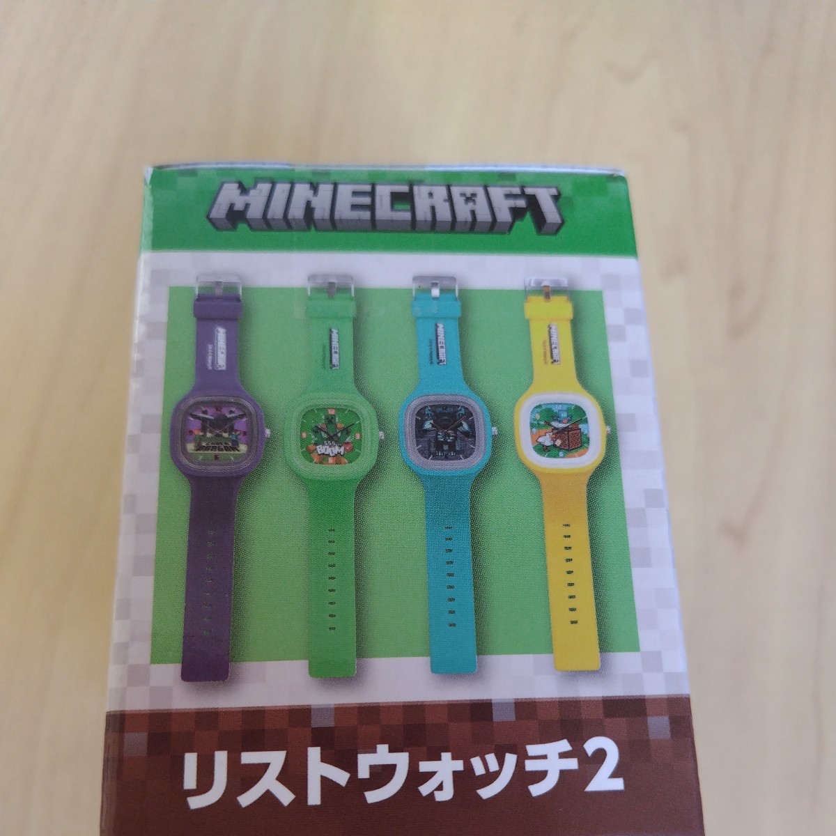 マインクラフト　 Minecraft　リストウォッチ2／　パープル(紫色)　マイクラ　腕時計　★非売品・新品・未開封★_画像2