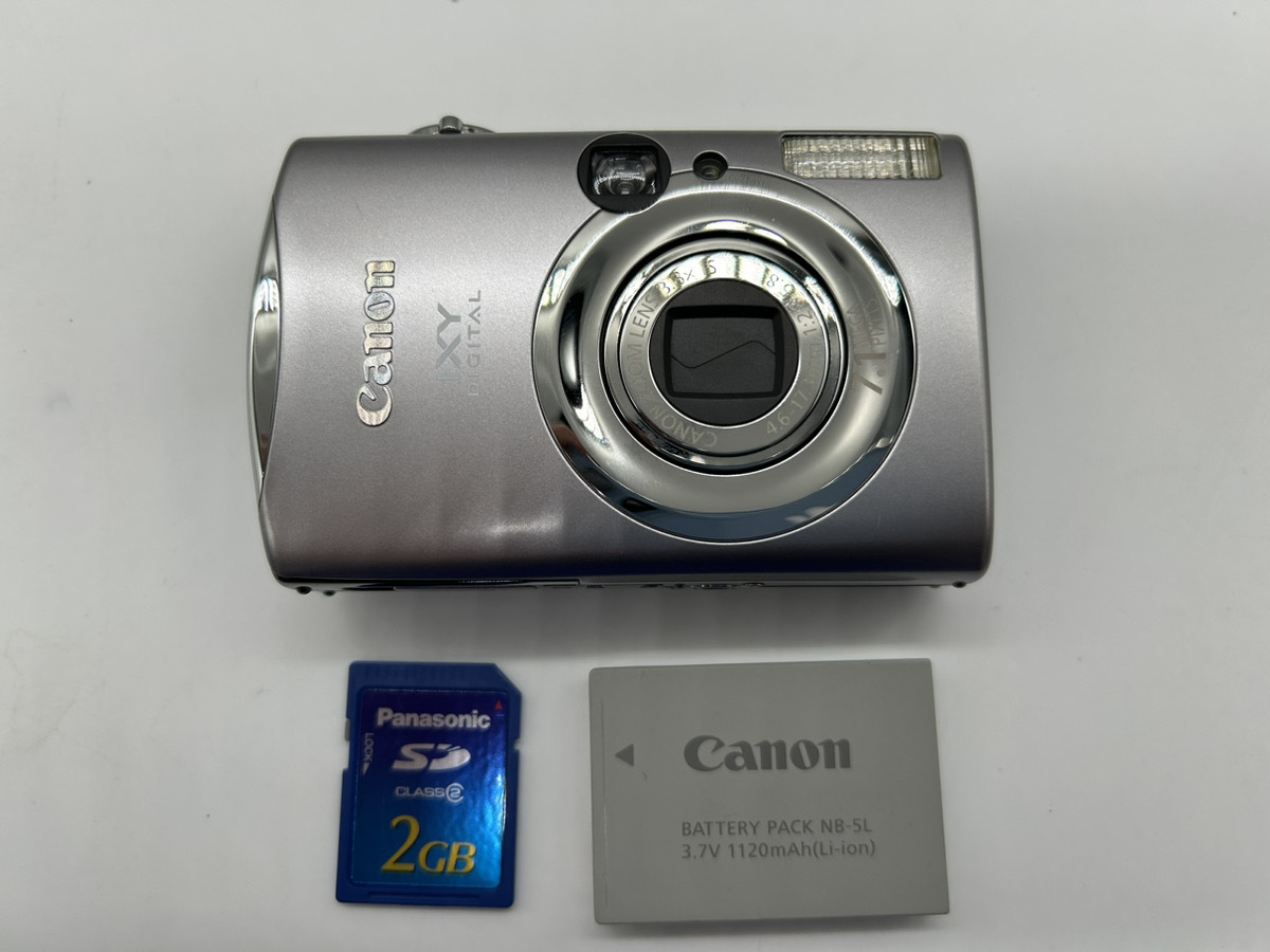 2145-02★【現状品】Canon/キャノンコンパクトデジタルカメラIXY DIGITAL 900 IS,Sony Cyber-shot DSC-P5,JVC GZ-HM570おまとめ3個★_画像2