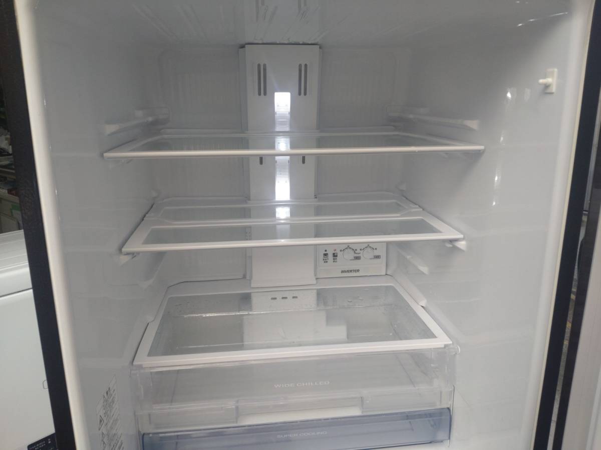2289-02★♪冷媒確認済み♪2019年製 MITSUBISHI 三菱 ノンフロン冷凍冷蔵庫 ロータイプ 3ドア 右開き 330L MR-CX33D BR ブラウン★_画像5