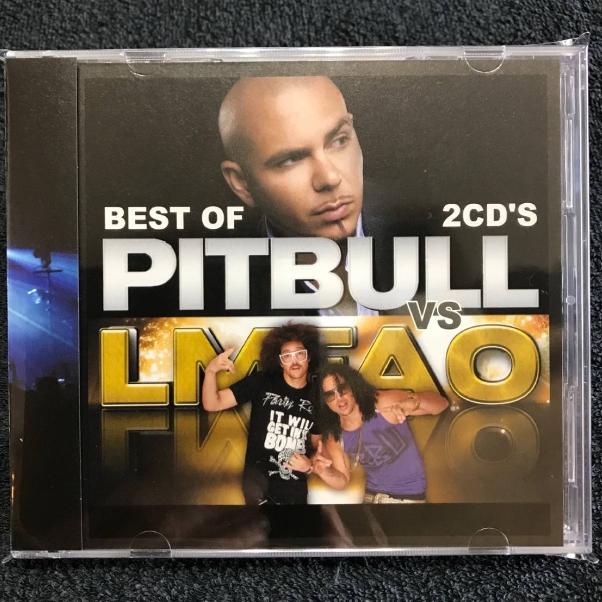 ★Pitbull vs LMFAO ピットブル 豪華2枚組44曲 夢の競演 最強 Best MixCD【2,200円→大幅値下げ!!】匿名配送_画像2