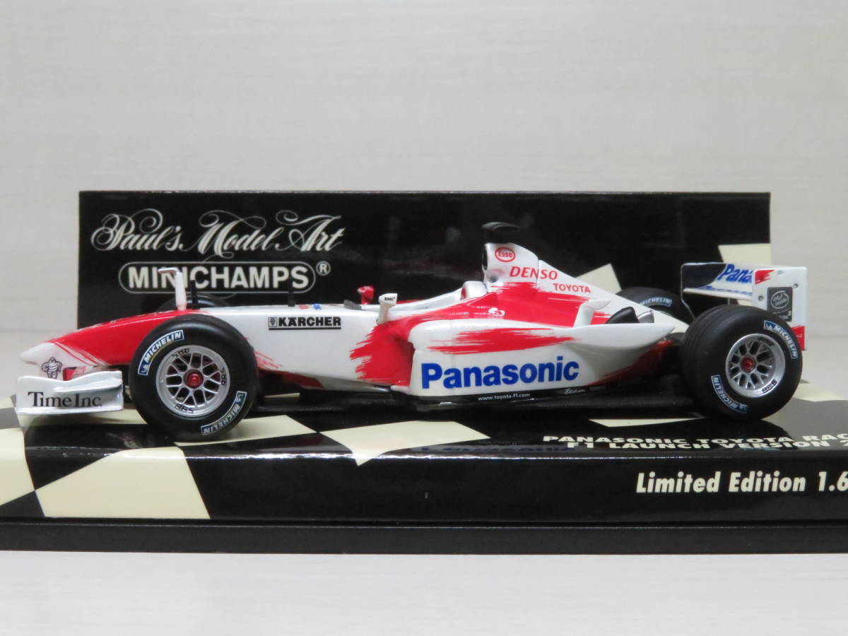 PANASONIC TOYOTA RACING F1 LAUNCH VERSION 2004 トヨタ MINICHAMPS PMA 1/43の画像3