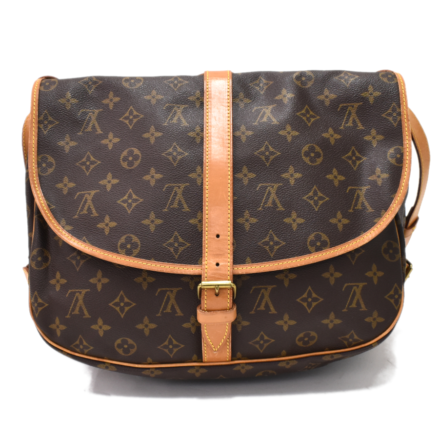 ルイヴィトン ソミュール35 メッセンジャー ショルダーバッグ M42254 モノグラム キャンバス LOUIS VUITTON_画像3