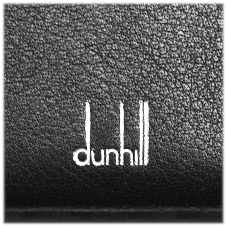 ダンヒル 二つ折り長財布 レザー メンズ ブラック dunhill_画像9