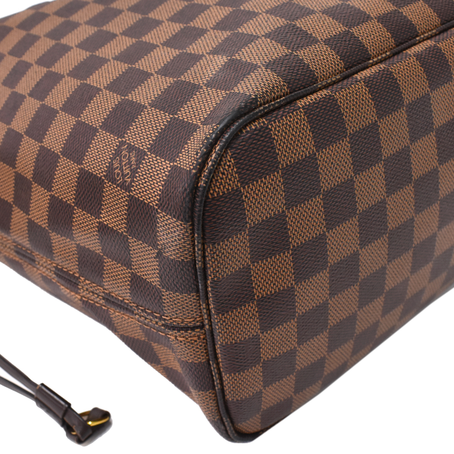 ルイヴィトン ネヴァーフルMM トート ハンドバッグ N41358 ダミエエベヌ キャンバス レザー LOUIS VUITTON