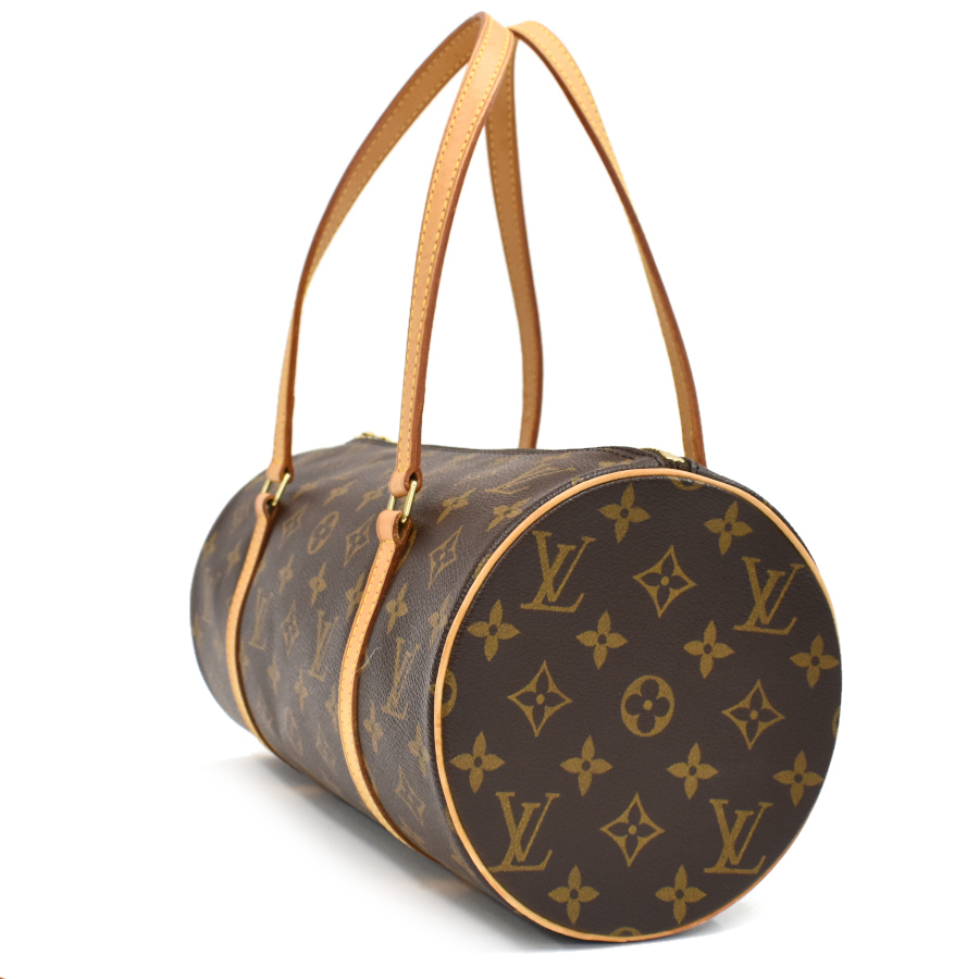 ルイヴィトン パピヨン30 ハンドバッグ M51385 モノグラム キャンバス レザー ブラウン LOUIS VUITTON_画像2