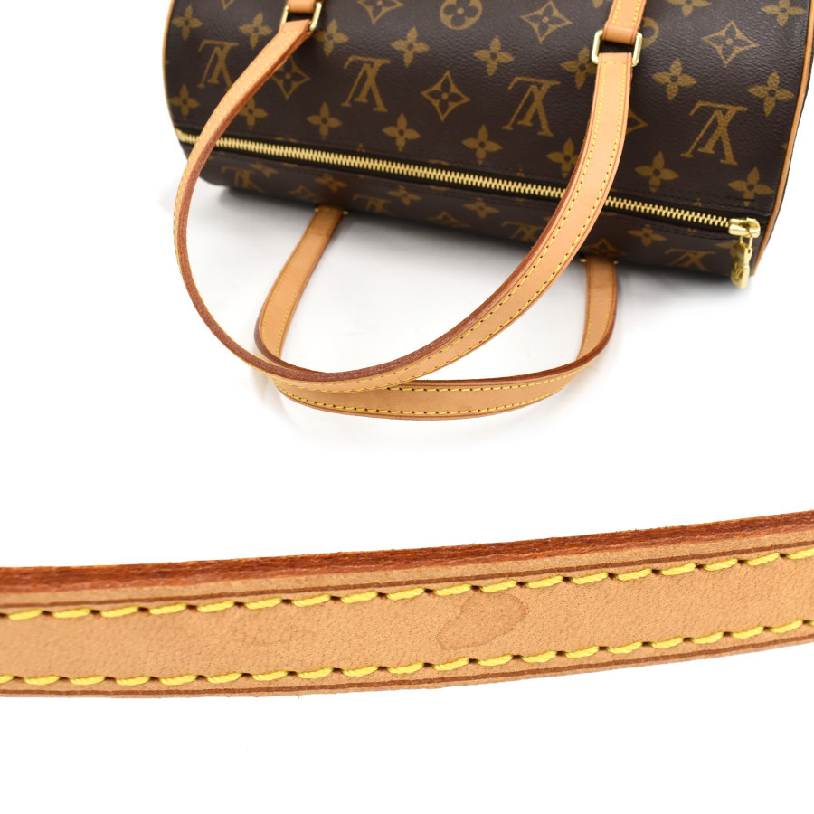 ルイヴィトン パピヨン30 ハンドバッグ M51385 モノグラム キャンバス レザー ブラウン LOUIS VUITTON_画像7