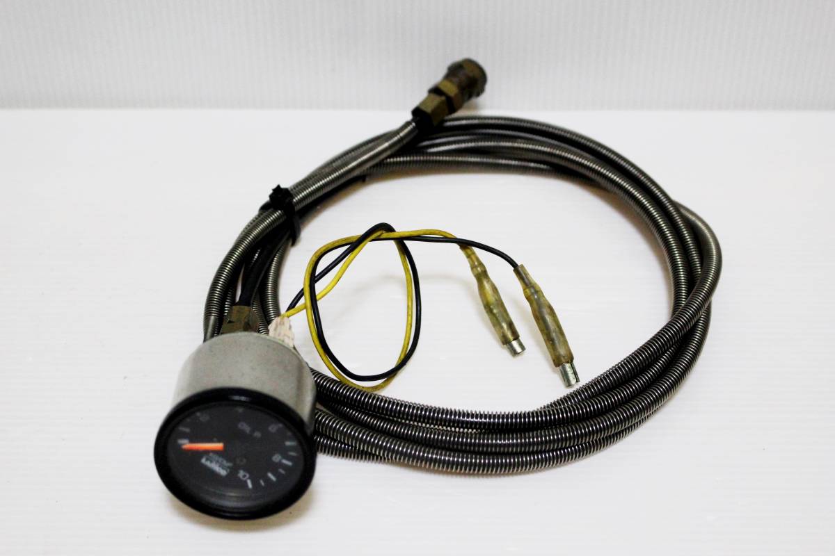 [ rare / that time thing / postage 520 jpy ~] LAMCO/ Lamco oil pressure gauge 40φ black machine compact / small size oil pressure OIL.PRESS hose attaching 40 pie 