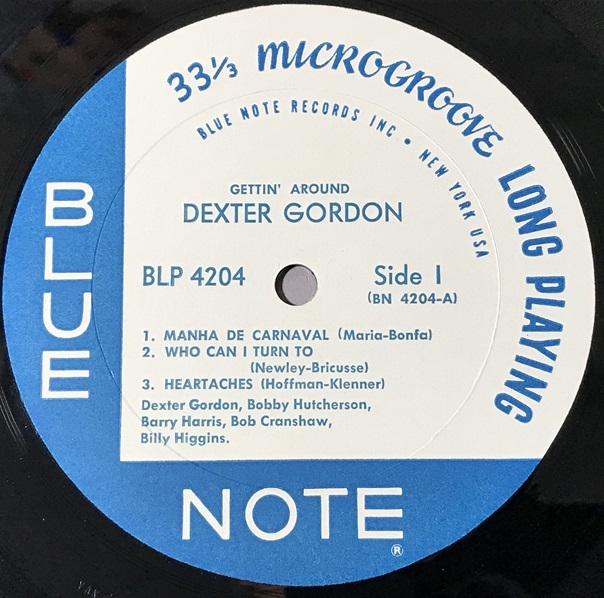 [USA BLUENOTE-4204 VAN GELDER刻印]デクスター・ゴードン/GETTIN'AROUND/B.ハッチャーソン(vib),B.ハリス(p),B.ヒギンス(ds)_画像4