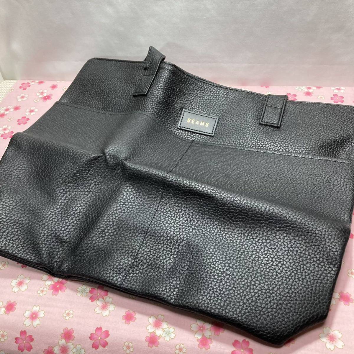 [ business scene also ]BEAMS is light dirt. attaching difficult leather style tote bag ( black ) men's / Jim shopping Golf fes.. old sport . war outdoor 