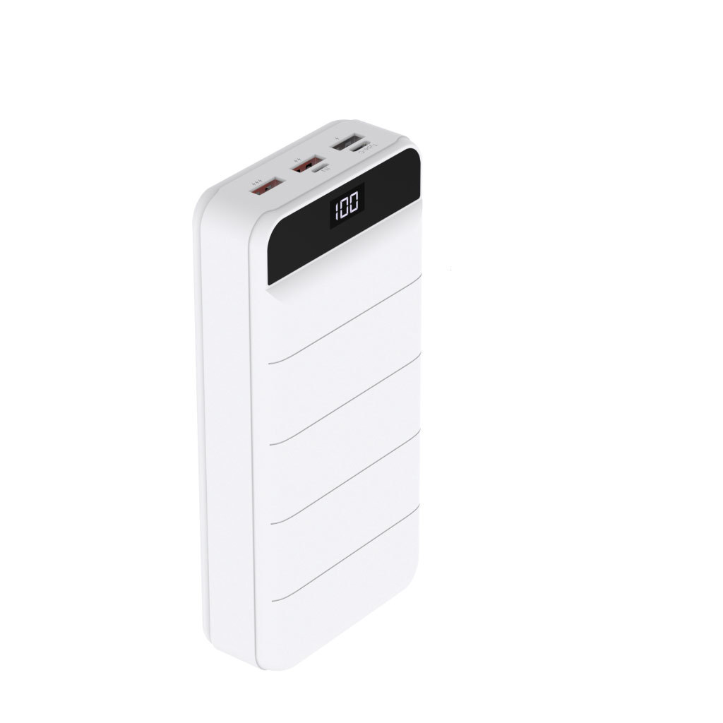 モバイルバッテリー モバイル充電器 40000ｍAh 4台同時充電 PD20W対応 超大容量 LEDライト付き HIDISC HD-GP45AQCWH/0205/送料無料_画像2