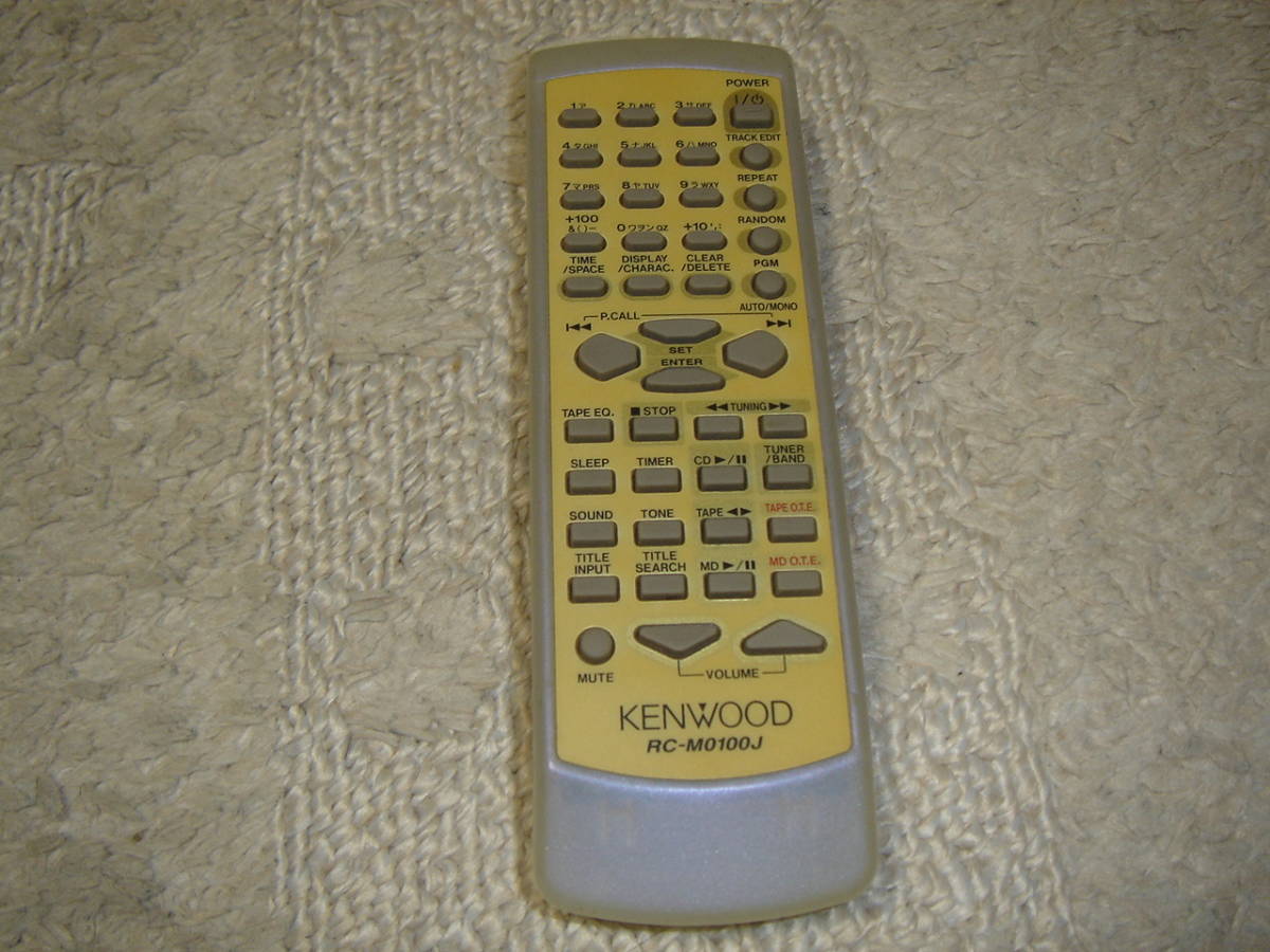 中古☆KENWOOD オーディオリモコン RC-M0100J☆_画像1