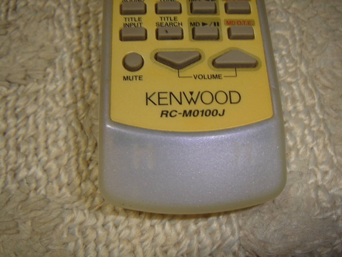 中古☆KENWOOD オーディオリモコン RC-M0100J☆_画像3