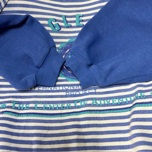 USA古着 90s BUGLE BOY 切替えボーダースウェット boys XL 20 USA古着 90s BUGLE BOY 切替えボーダースウェット boys XL 20