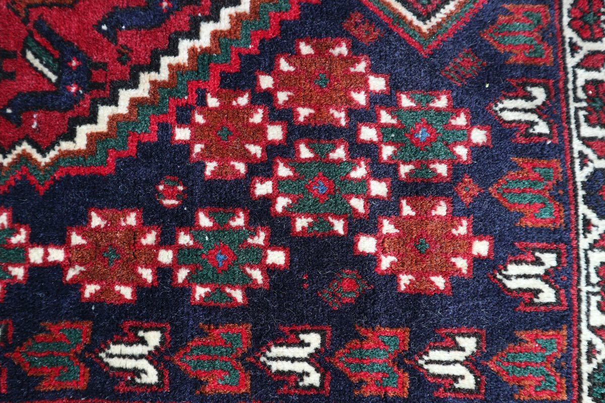 ラグ　絨毯　パキスタン製　インテリア　アンティーク　ヴィンテージ　手織り カフェ　撮影小物　什器　ショップ　ディスプレイ　雑貨_画像3