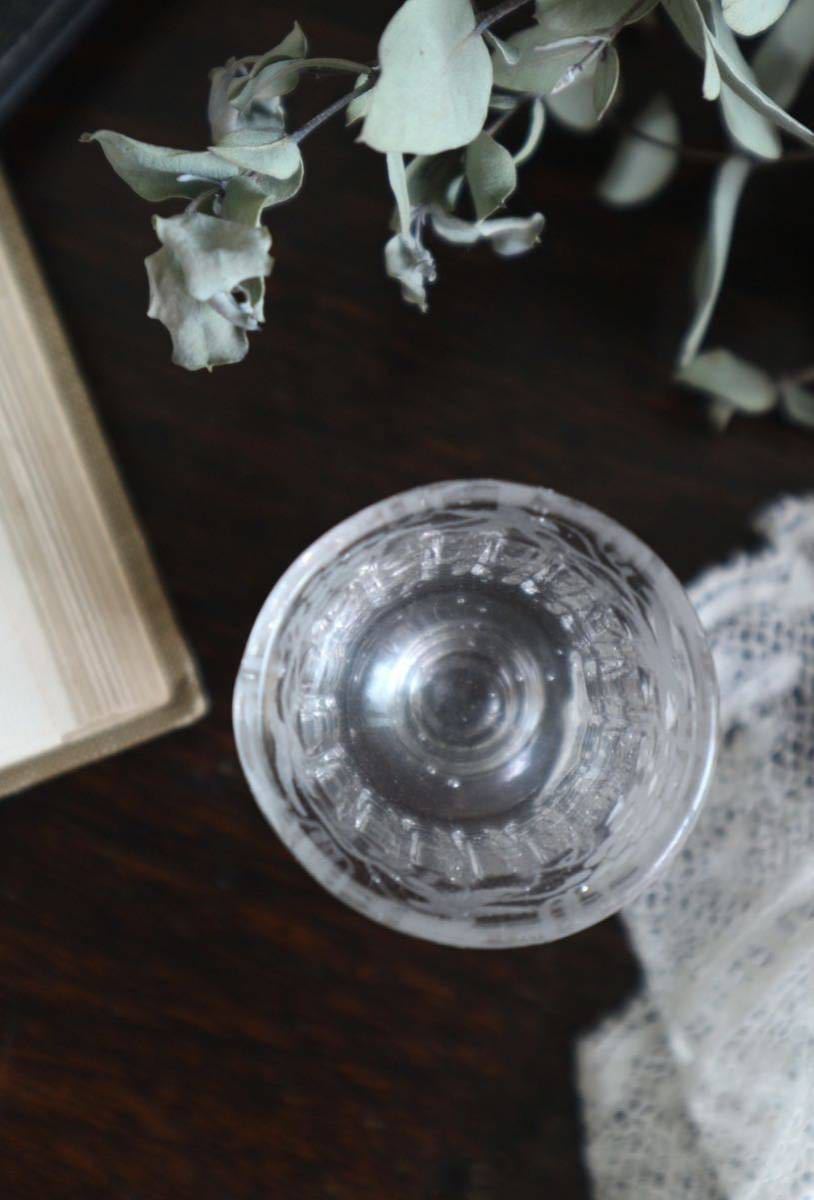 フランス アンティーク リキュールグラス 吹きガラス 気泡 カフェ ディスプレイ 撮影小物 店舗什器 インテリア 雑貨_画像6