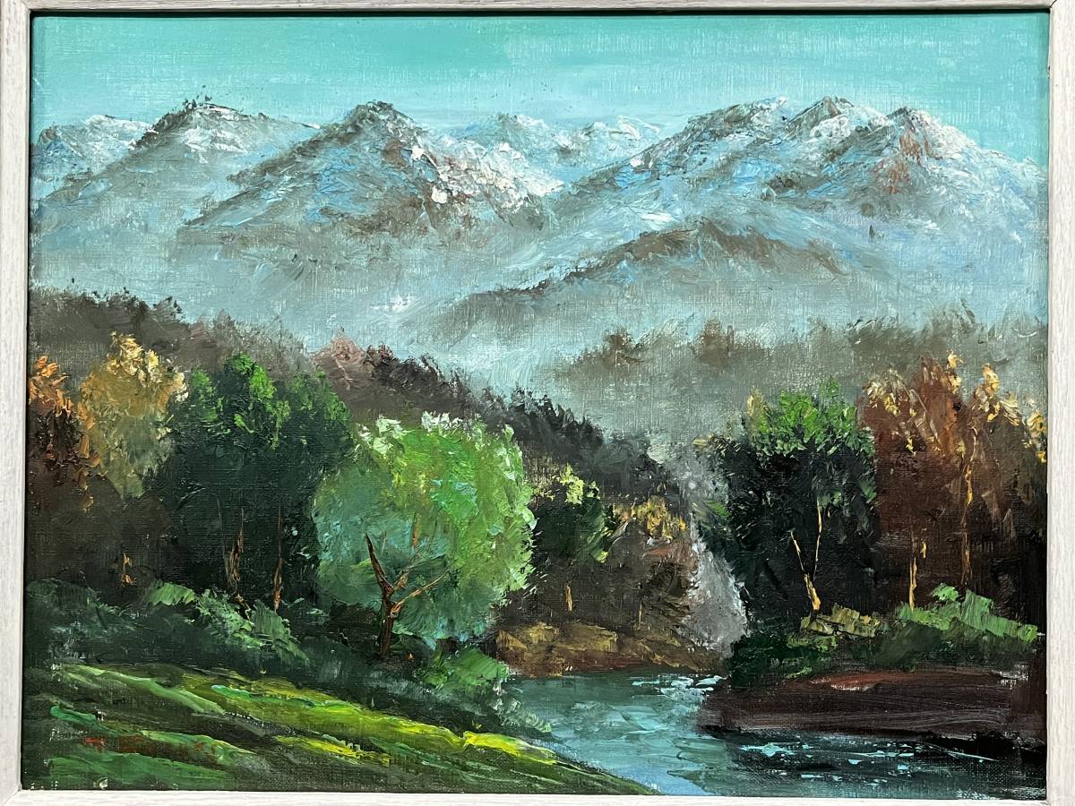 油絵 T.Suzuki / 鈴木 上州 武尊山 ○1380Y○ F6号 絵画 芸術品 油絵 T.Suzuki / 鈴木 上州 武尊山 ○1380Y○ F6号 絵画 芸術品