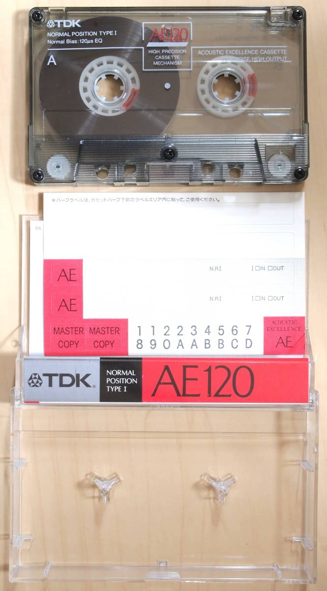 使用済 ノーマル カセットテープ TDK AE120（往復120分)_画像3