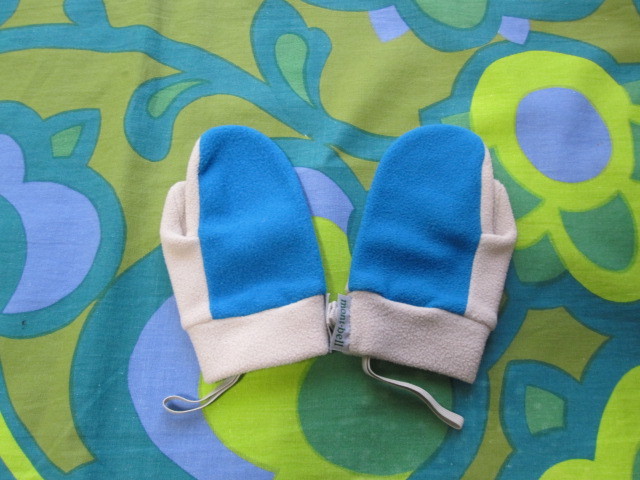  использование несколько раз чистый Kids 2-3 mont-bell Mont Bell флис перчатки бледно-голубой / легкий . серый 