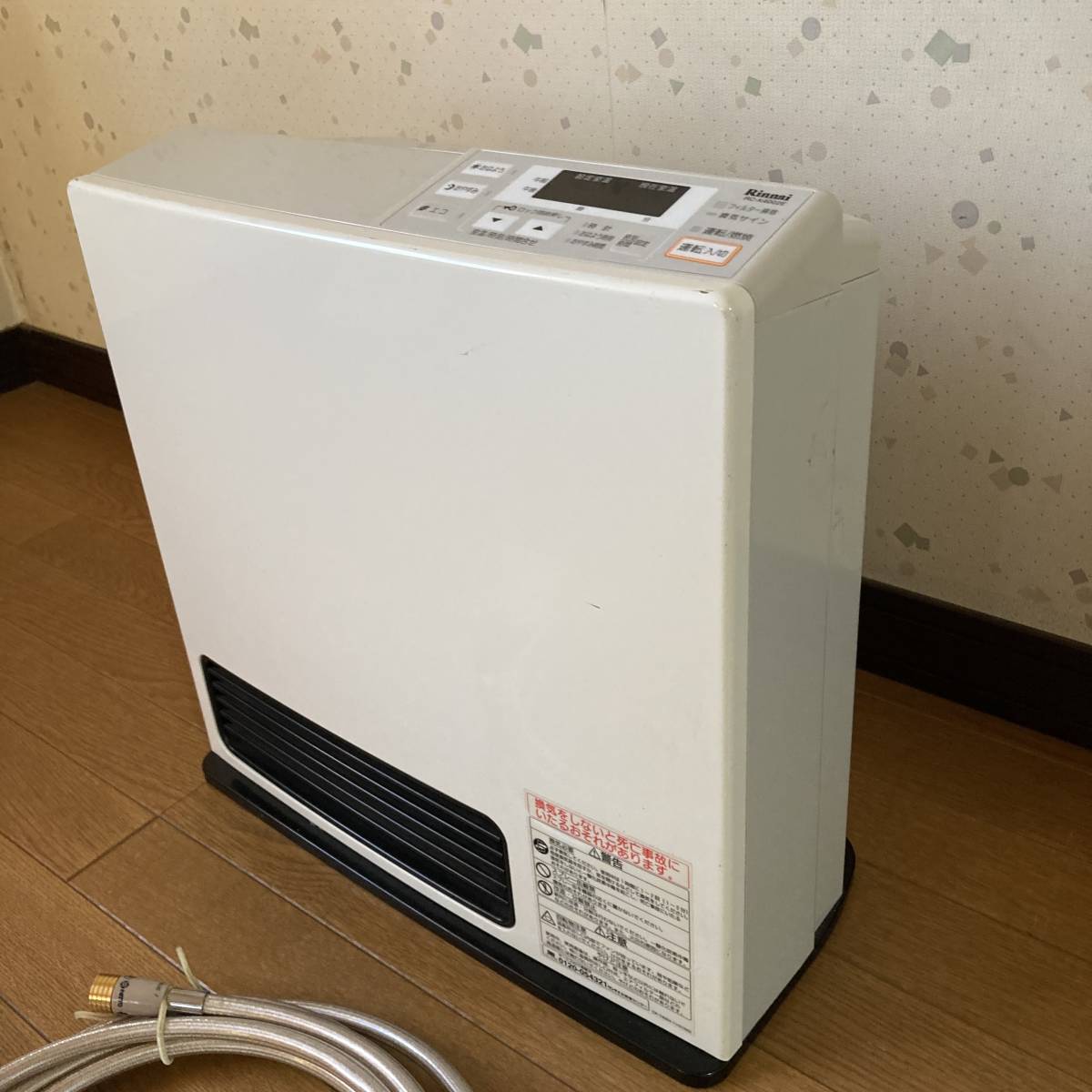 ★Rinnai リンナイ RC-K4002E-2 LPガス用 ガスホース5m付 ガスファンヒーター★動作確認済_画像2