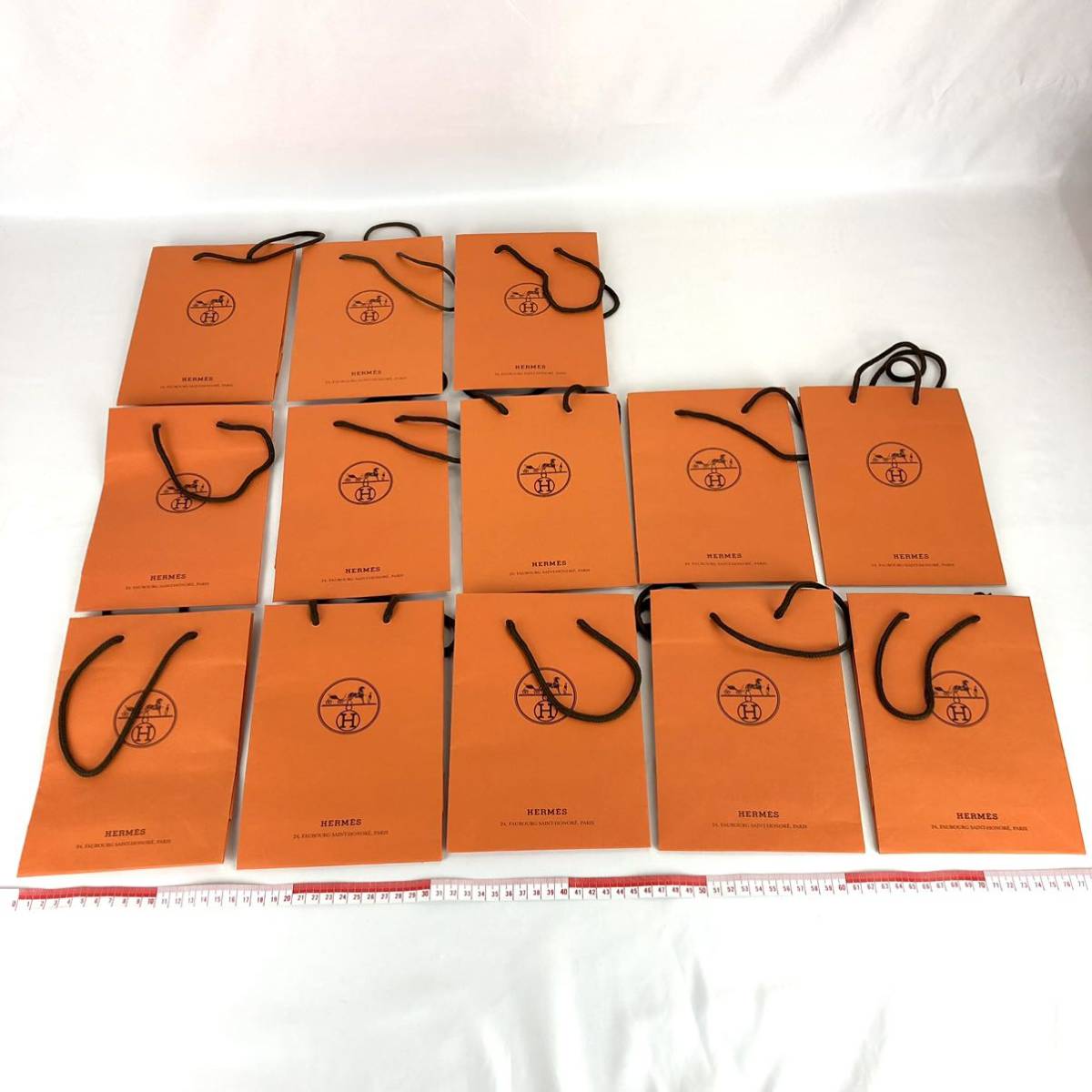 HERMES エルメス ブランド紙袋 ショッパー 60枚以上 オレンジ ショップ袋 紙袋 ブランド Hermes 小物_画像4