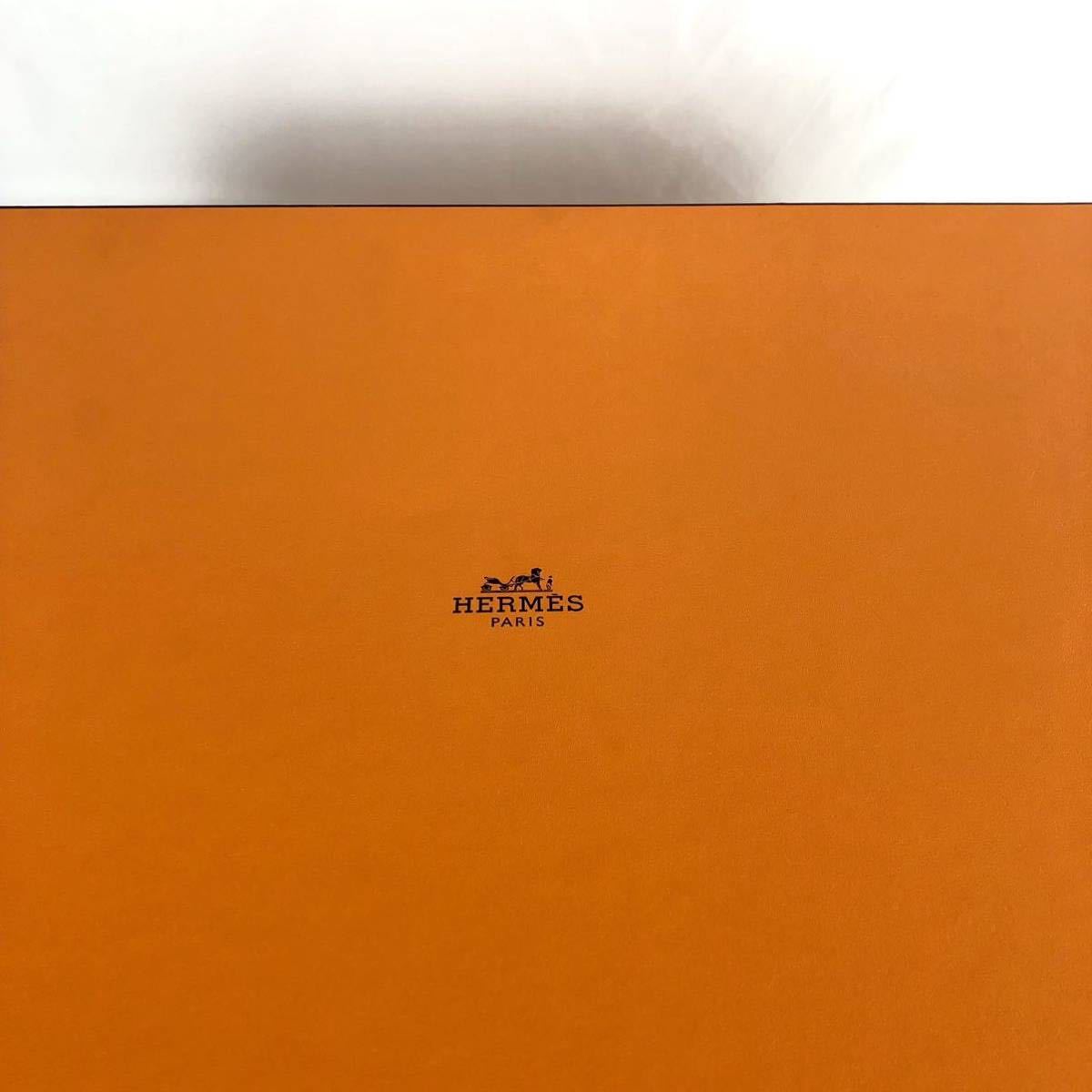 HERMES エルメス 空箱 空き箱 592 オレンジ BOX ボックス 特大 大型 保存箱 53×40×16.5 46×32×17_画像3