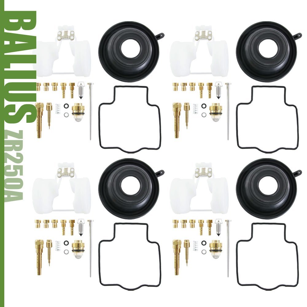 キャブレター リペアキット バリオス ZR250 A1～A6 B1～B2 B4～B9 B6F B7F #85 #95 #98 4気筒分 ダイヤフラム レストア 純正互換 キャブ_画像1