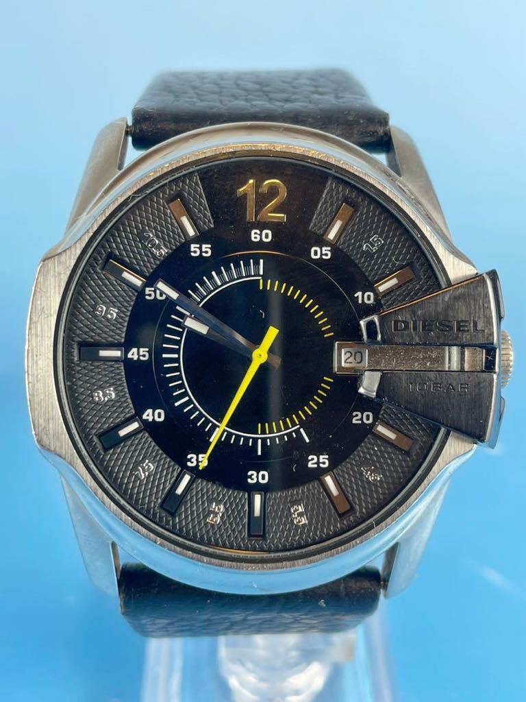 ディーゼル DIESEL 腕時計 メンズ ブランド DZ1295 人気 革ベルト 腕時計 電池切れ　ベルト壊れ_画像2