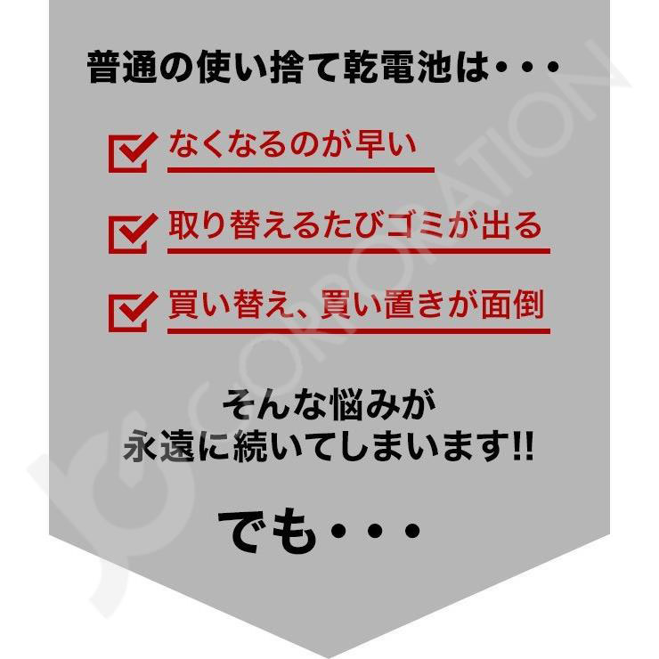 iieco 充電池 単4形 4本セット 約500回充電 1000mAh ＋ 8本対応USB充電器 ZN421E コード 05239x4-06618_画像4