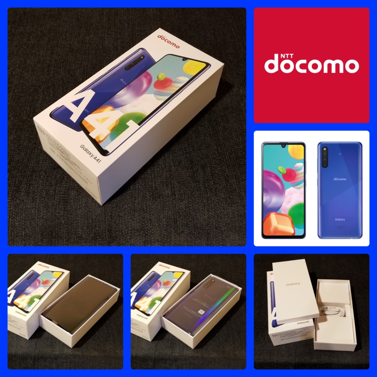 【新品未使用/SIMフリー】docomo Galaxy A41 SC-41A/ブルー/一括購入/判定○/Xi(4G)