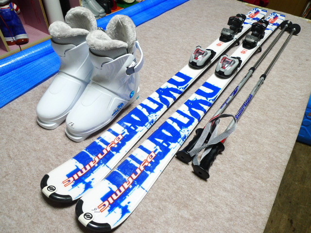 北海道発　№16　スキーDYNAMIC140cm　ブーツ　24cm_画像1