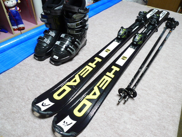 北海道発　20スキーHEAD147cm　ブーツ　25～25.5cm　_画像1