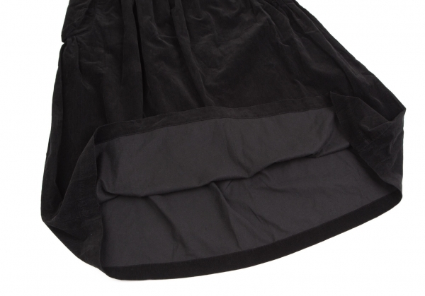 ワイズY's サイドポケットコーデュロイスカート 黒3_画像9