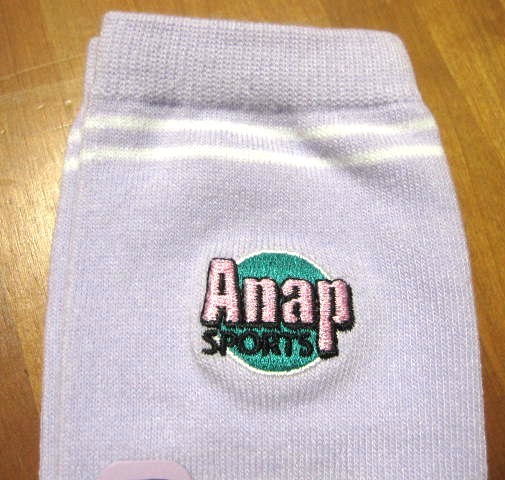 *送料無料*新品*22－24㎝*ハイソックス4足*②*ANAP SPORTS*ブラック・パープル*アナップスポーツ*福助*