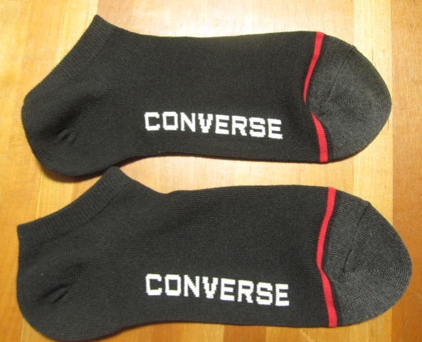 *送料無料*新品*25-27㎝*コンバース*スニーカーソックス3足×2*②*黒紺グレー*CONVERSE*福助*_画像3