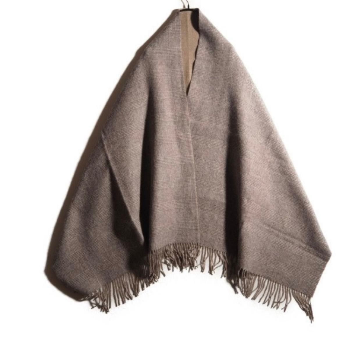 美品】THROW スロー ドゥーズィエムクラス カシミア 大判 美品】THROW スロー ドゥーズィエムクラス カシミア 大判