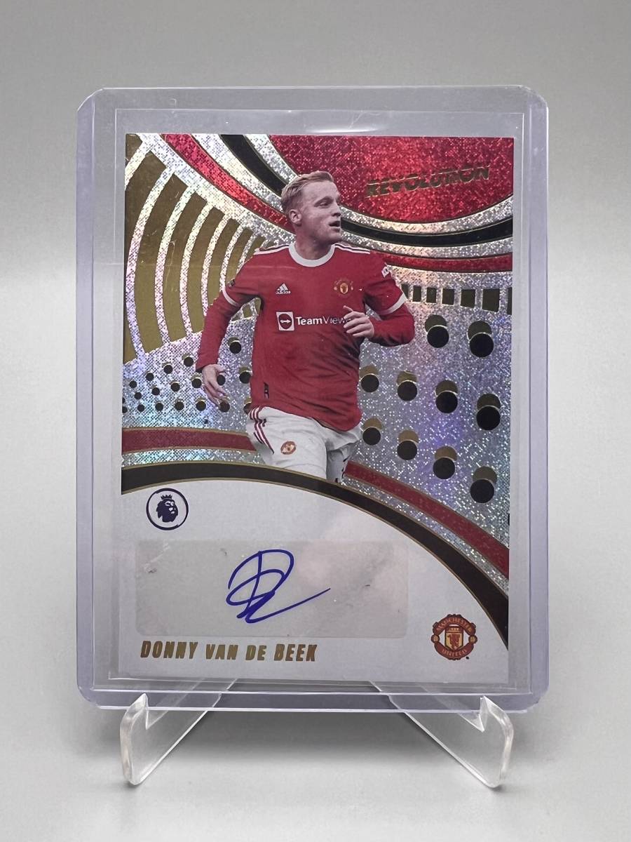 2021-22 Panini Revolution ドニー・ファンデベーク Donny van de Beek Manchester United 直筆サインカード Auto_画像3