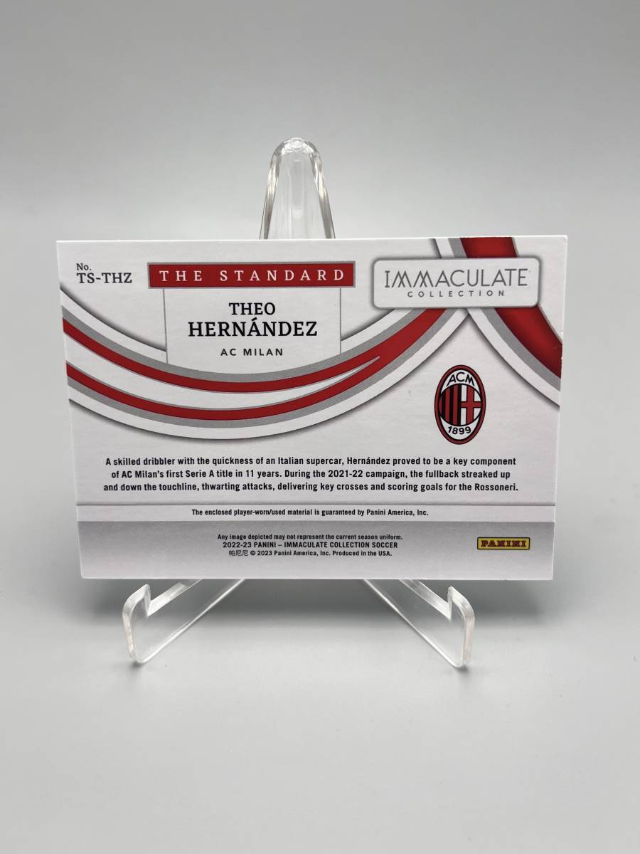 【49枚限定】2022-23 Panini Immaculate The Standard テオ・エルナンデス Theo Hernandez AC Milanの画像2