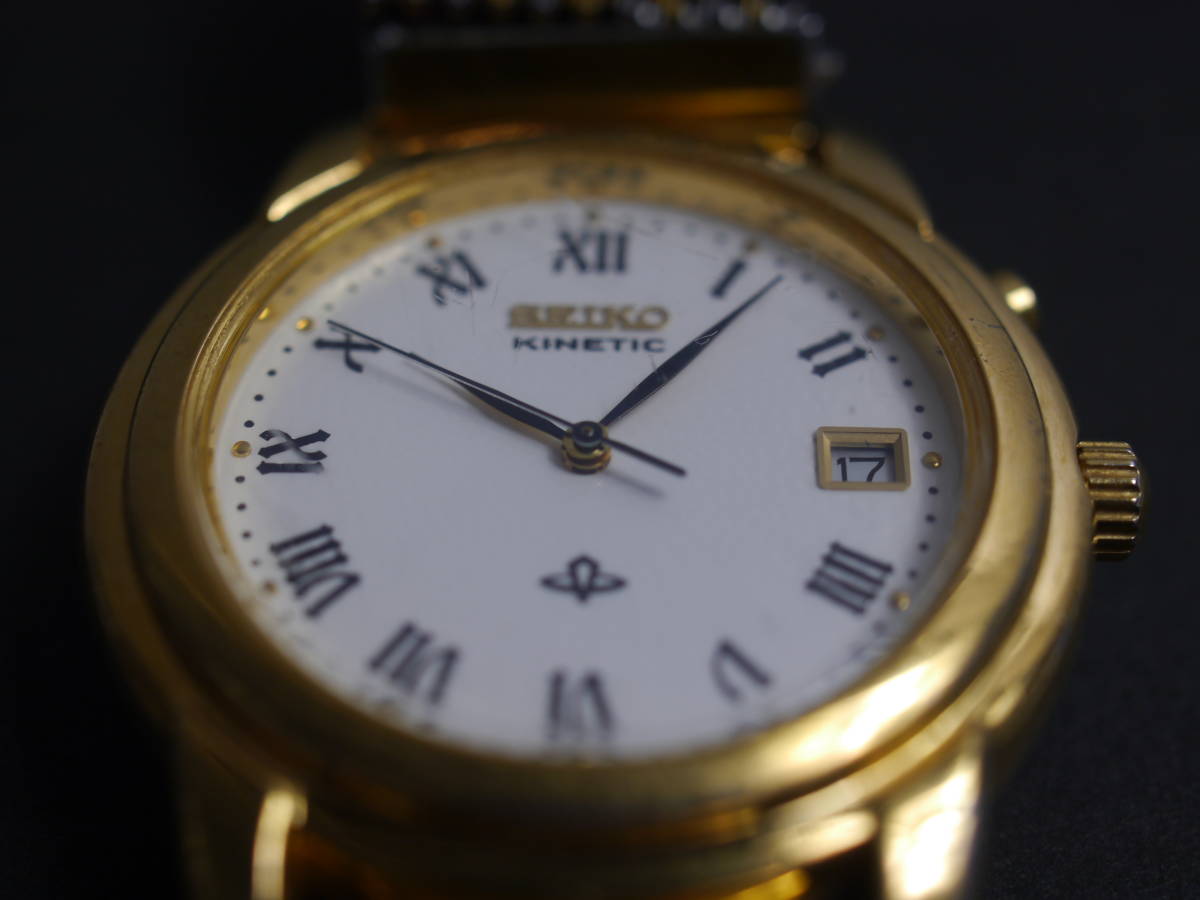 【代引可】 - Yahoo!オークション セイコー 5M22 デイト 3針 KINETIC SEIKO その他